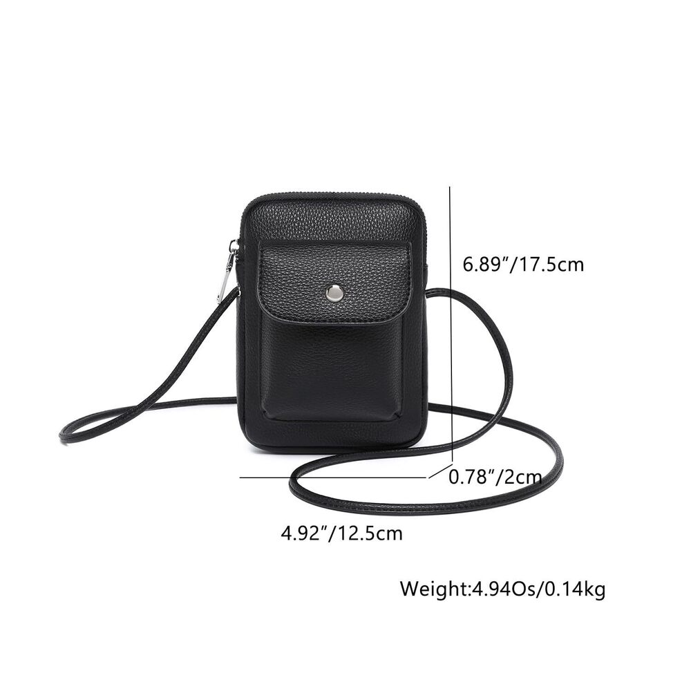 9511 Pu Crossbody Lanyard Mobile Phone Bag Simple Accessory With Adjustable View 2